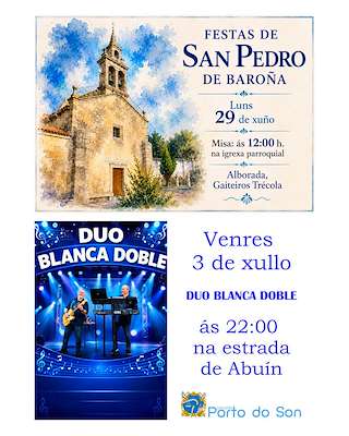 Fechas, información, programa, cartel, imágenes, mapa y ubicación de San Pedro de Baroña (2026)  en  O Porto do Son