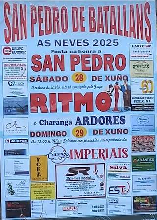 Fechas, información, programa, cartel, imágenes, mapa y ubicación de San Pedro de Batalláns  en  As Neves