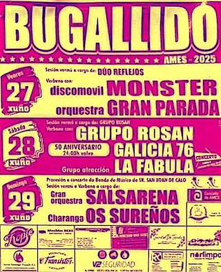 Fechas, información, programa, cartel, imágenes, mapa y ubicación de San Pedro de Bugallido  en  Ames