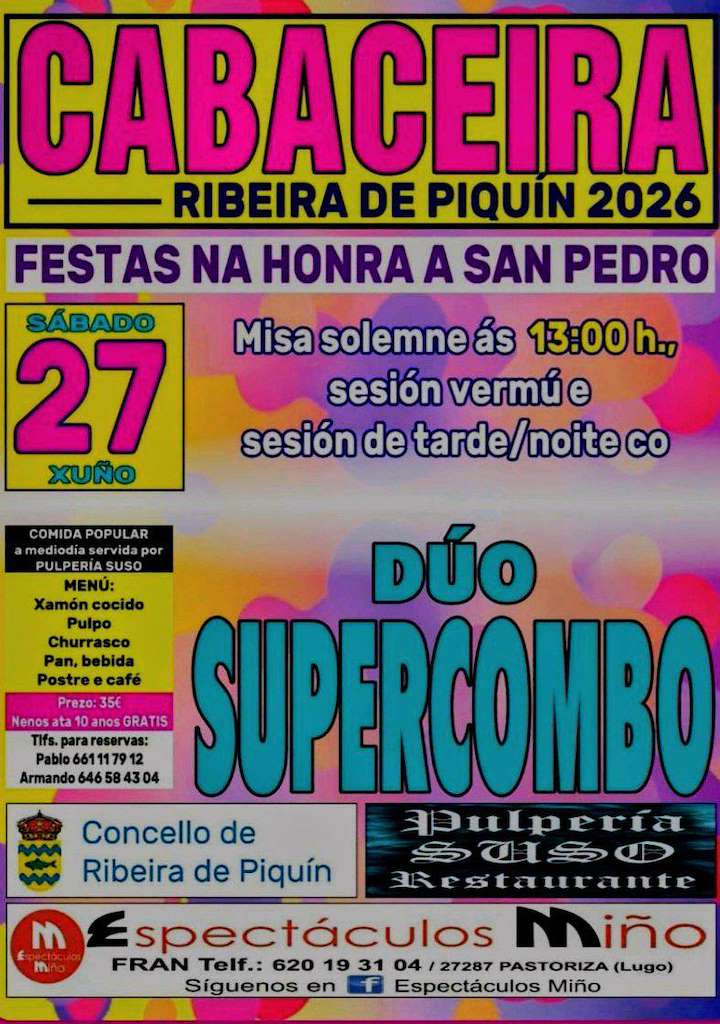San Pedro de Cabaceira (2026) en A Ribeira de Piquín