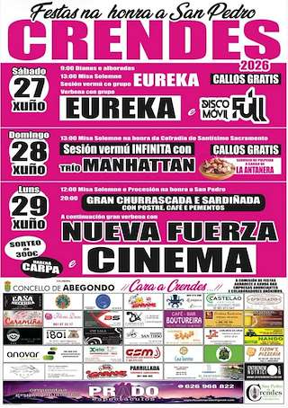 Fechas, información, programa, cartel, imágenes, mapa y ubicación de San Pedro de Crendes (2026) en Abegondo