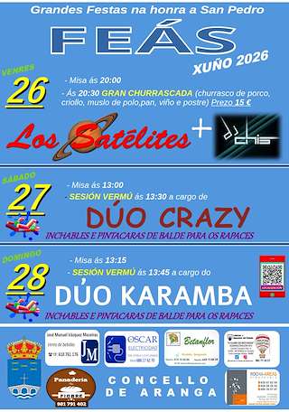 Fechas, información, programa, cartel, imágenes, mapa y ubicación de San Pedro de Feás (2026) en Aranga