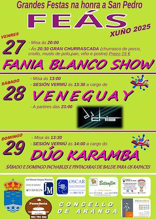 Fechas, información, programa, cartel, imágenes, mapa y ubicación de San Pedro de Feás  en  Aranga