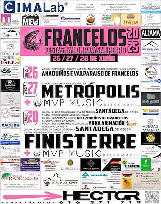 Fechas, información, programa, cartel, imágenes, mapa y ubicación de San Pedro de Francelos  en  Ribadavia