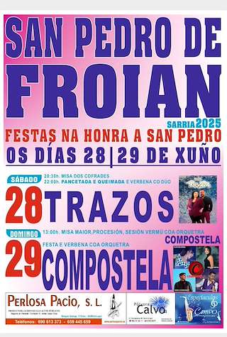 Fechas, información, programa, cartel, imágenes, mapa y ubicación de San Pedro de Froian  en  Sarria