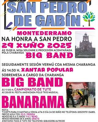 Fechas, información, programa, cartel, imágenes, mapa y ubicación de San Pedro de Gabín   en  Montederramo