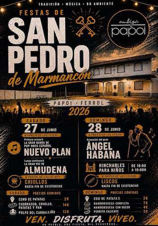 Fechas, información, programa, cartel, imágenes, mapa y ubicación de San Pedro de Marmancón (2026) en Ferrol