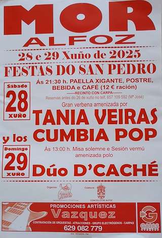 Fechas, información, programa, cartel, imágenes, mapa y ubicación de San Pedro de Mor  en  Alfoz
