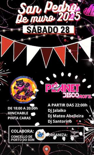 Fechas, información, programa, cartel, imágenes, mapa y ubicación de San Pedro de Muro  en  O Porto do Son