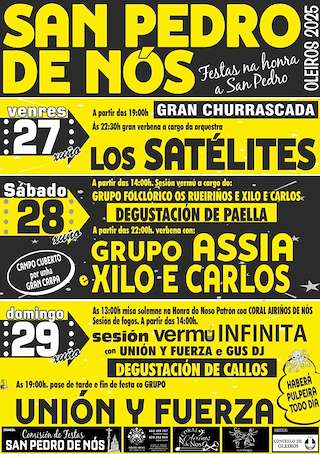 Fechas, información, programa, cartel, imágenes, mapa y ubicación de San Pedro de Nós  en  Oleiros