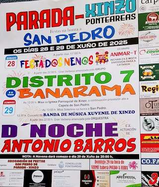 Fechas, información, programa, cartel, imágenes, mapa y ubicación de San Pedro de Parada  en  Ponteareas