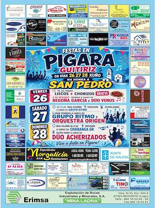 Fechas, información, programa, cartel, imágenes, mapa y ubicación de San Pedro de Pígara (2026) en Guitiriz