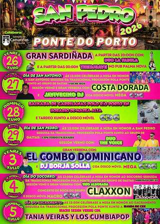 Fechas, información, programa, cartel, imágenes, mapa y ubicación de San Pedro de Ponte do Porto (2026) en Camariñas