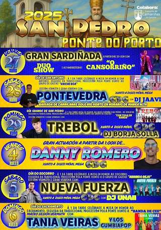Fechas, información, programa, cartel, imágenes, mapa y ubicación de San Pedro de Ponte do Porto  en  Camariñas