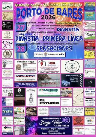 Fechas, información, programa, cartel, imágenes, mapa y ubicación de San Pedro de Porto de Bares (2026) en Mañón