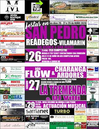 Fechas, información, programa, cartel, imágenes, mapa y ubicación de San Pedro de Reádegos (2026) en Vilamarín