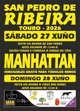 Fechas, información, programa, cartel, imágenes, mapa y ubicación de San Pedro de Ribeira (2026) en Touro