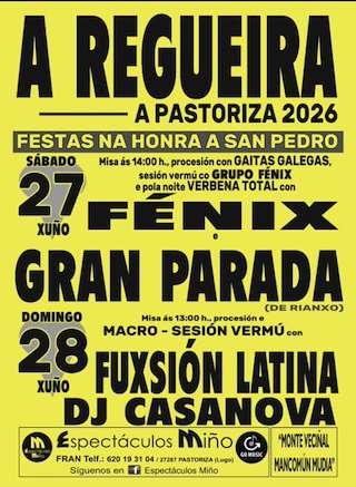 Fechas, información, programa, cartel, imágenes, mapa y ubicación de San Pedro de Rigueira (2026) en Pastoriza