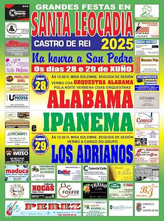 Fechas, información, programa, cartel, imágenes, mapa y ubicación de San Pedro de Santa Leocadia  en  Castro de Rei