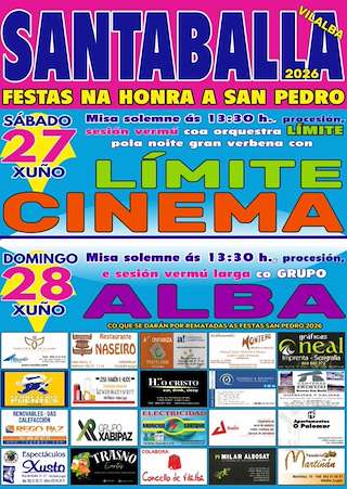 Fechas, información, programa, cartel, imágenes, mapa y ubicación de San Pedro de Santaballa (2026) en Vilalba