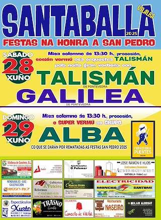 Fechas, información, programa, cartel, imágenes, mapa y ubicación de San Pedro de Santaballa  en  Vilalba