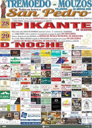 Fechas, información, programa, cartel, imágenes, mapa y ubicación de San Pedro de Tremoedo (2026) en Vilanova de Arousa