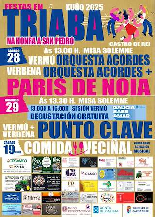 Fechas, información, programa, cartel, imágenes, mapa y ubicación de San Pedro de Triabá  en  Castro de Rei