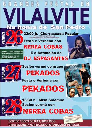 Fechas, información, programa, cartel, imágenes, mapa y ubicación de San Pedro de Vilalvite  (2026) en Friol