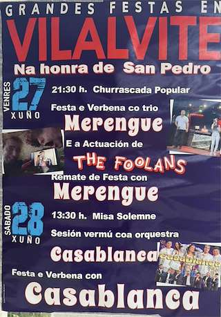 Fechas, información, programa, cartel, imágenes, mapa y ubicación de San Pedro de Vilalvite   en  Friol