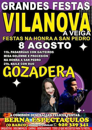 Fechas, información, programa, cartel, imágenes, mapa y ubicación de San Pedro de Vilanova (2026)  en  A Veiga