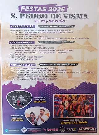 Fechas, información, programa, cartel, imágenes, mapa y ubicación de San Pedro de Visma  (2026) en A Coruña