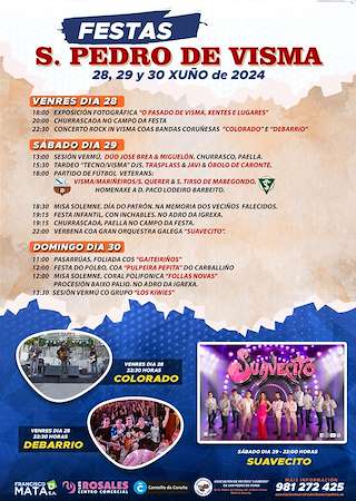 Fechas, información, programa, cartel, imágenes, mapa y ubicación de San Pedro de Visma   en  A Coruña