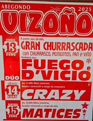 Fechas, información, programa, cartel, imágenes, mapa y ubicación de San Pedro de Vizoño  en  Abegondo