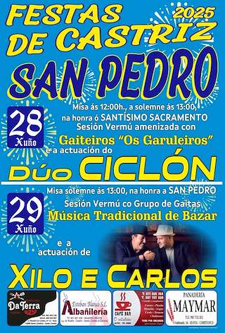 Fechas, información, programa, cartel, imágenes, mapa y ubicación de San Pedro de Xallas de Castriz  en  Santa Comba