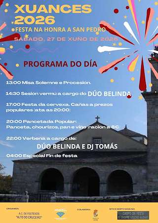 Fechas, información, programa, cartel, imágenes, mapa y ubicación de San Pedro de Xuances  en  Xove