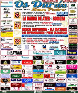 Fechas, información, programa, cartel, imágenes, mapa y ubicación de San Pedro dos Duráns (2026) en Vilagarcía de Arousa