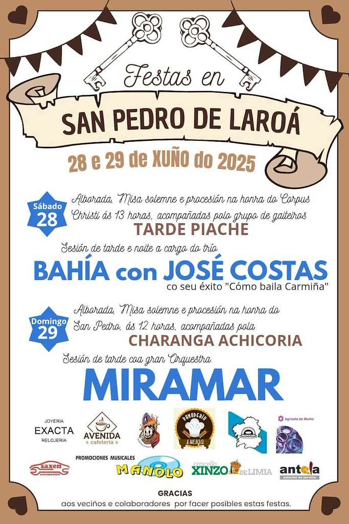 San Pedro e Corpus Christi de Laroá (2025) en Xinzo de Limia