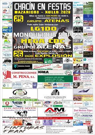 Fechas, información, programa, cartel, imágenes, mapa y ubicación de San Pedro e San Antonio de Chacín (2026)  en  Mazaricos