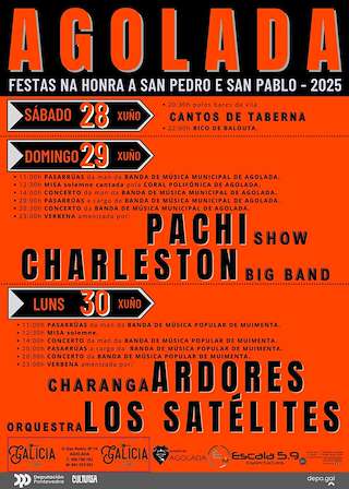Fechas, información, programa, cartel, imágenes, mapa y ubicación de San Pedro e San Pablo  en  Agolada