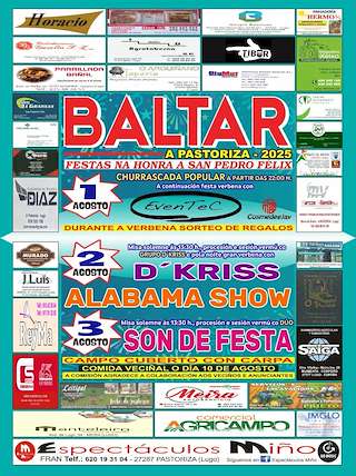 Fechas, información, programa, cartel, imágenes, mapa y ubicación de San Pedro Félix de Baltar  en  A Pastoriza