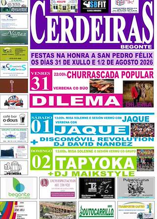 Fechas, información, programa, cartel, imágenes, mapa y ubicación de San Pedro Félix de Cerdeiras (2026)  en  Begonte