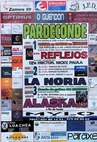 Fechas, información, programa, cartel, imágenes, mapa y ubicación de San Pedro Fiz de Pardeconde  en  Esgos