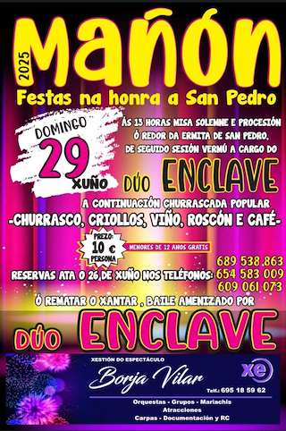 Fechas, información, programa, cartel, imágenes, mapa y ubicación de San Pedro  en  Mañón