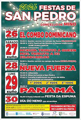 Fechas, información, programa, cartel, imágenes, mapa y ubicación de San Pedro (2026) en Miño