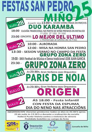 Fechas, información, programa, cartel, imágenes, mapa y ubicación de San Pedro  en  Miño