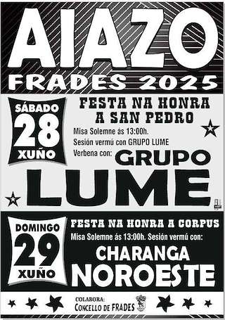 Fechas, información, programa, cartel, imágenes, mapa y ubicación de San Pedro y el Corpus de Aiazo  en  Frades