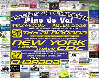 Fechas, información, programa, cartel, imágenes, mapa y ubicación de San Pedro y San Antonio de Pino do Val  en  Mazaricos