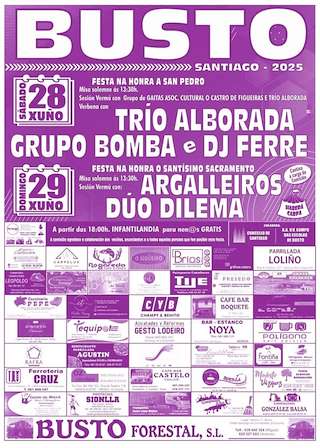 Fechas, información, programa, cartel, imágenes, mapa y ubicación de San Pedro y Santísimo Sacramento de Busto  en  Santiago de Compostela