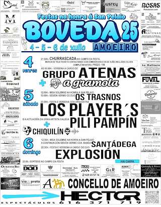 Fechas, información, programa, cartel, imágenes, mapa y ubicación de San Pelaio de Boveda  en  Amoeiro