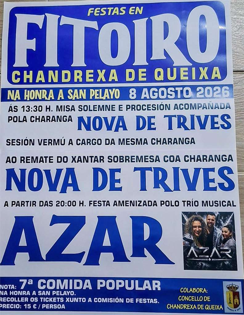 San Pelayo de Fitoiro (2026) en Chandrexa de Queixa